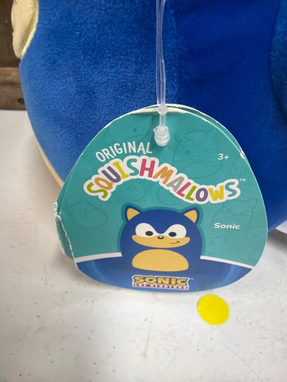 Original Squishmallows Sonic The Hedgehog Plush Blue & Gold 8 Inches - Picture 3 of 8